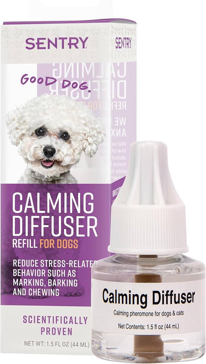 Sentry Calming Diffuser Refill for Dogs, Reduces Barking, Chewing, Anxiousness, and Other Stress-Induced Behaviors, 30-Day Release