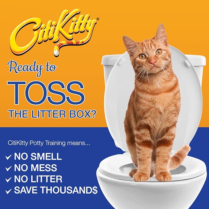 CitiKitty Cat Toilet Training Kit (One Pack + Extra Training Insert)