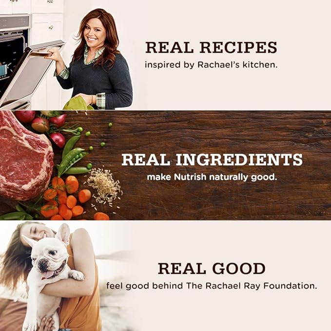 Rachael Ray Nutrish Bright Puppy Premium Natural Dry Dog Food with Added Vitamins, Minerals & Taurine, Real Chicken & Brown Rice Recipe, 6 Pound Bag (Packaging May Vary) (Pack of 2)