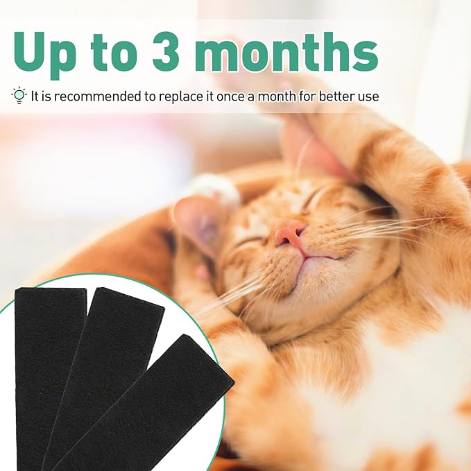 3 Pcs Carbon Filters for Model 3 - Thickened Replacement Filters for Absorbing Unpleasant Odors Control Damp from Pets and Keep Home Fresh