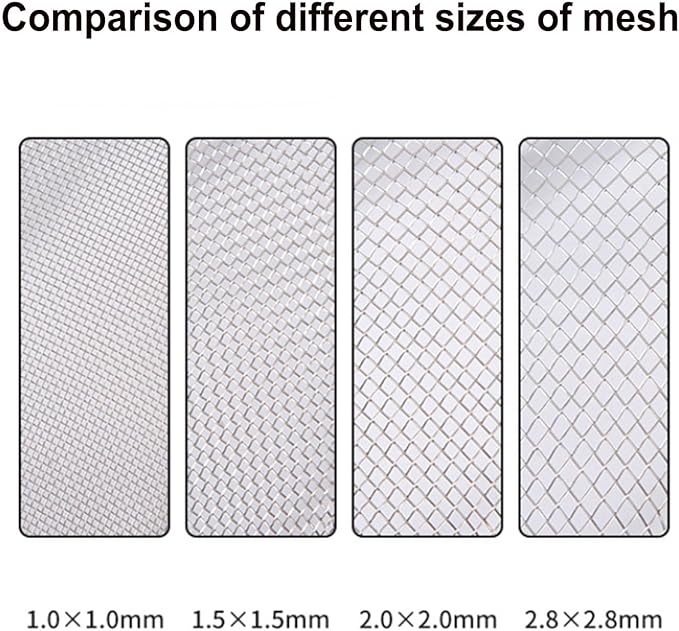 Reptile Sand Substrate Scoop Reptile Sand Fine Mesh Reptile Scooper Stainless Steel Terrarium Substrate Sand Bedding Litter Cleaner Scoop and Reptile Long Feeding Tongs Set (Red-1mm)