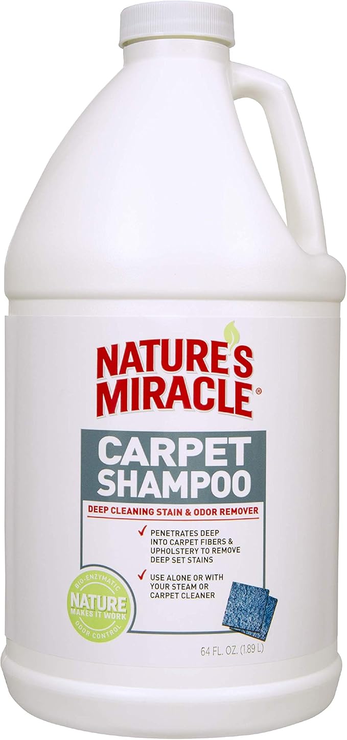 Nature's Miracle Carpet Shampoo, 64 Ounces, Deep-Cleaning Pet Stain And Odor Remover