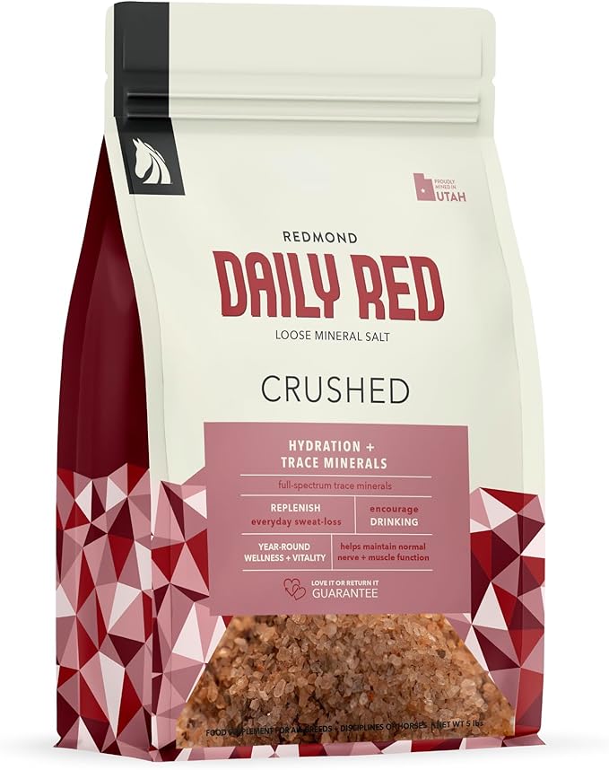 Daily Red Crushed Loose Minerals | Mineral Salt + Electrolyte Supplement for Horses