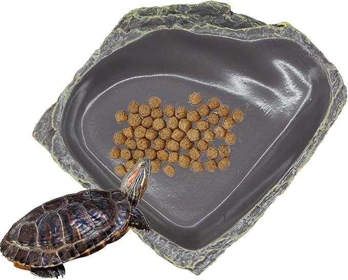 Reptile Bowl Reptile Feeder Terrarium Bowls, Reptile Water and Food Bowls for Lizard Feeding Bearded Dragon Food Dish, Gecko Reptile Water Dish