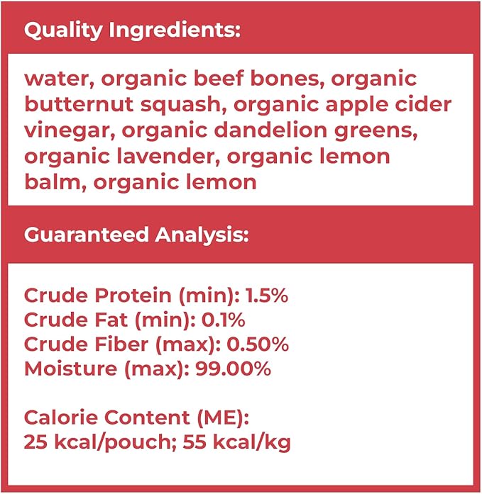 smallbatch Pets Shelf Stable Bone Broth, Organic Beef Recipe with Prebiotics & Adaptogen-Inspired Ingredients, Topper for Dogs - 16 Ounce