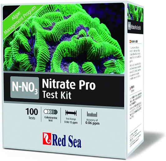 Red Sea Fish Pharm ARE21420 Saltwater Nitrate Pro Test Kit for Aquarium, 100 Tests