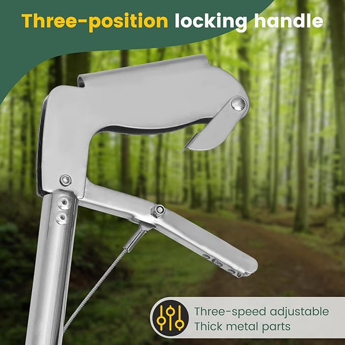 78 Inch Folding Snake Grabber Tool, Extra Long Snake Tongs for Extra Safety, Snake Grabber is Made of Stainless Steel for Corrosion Resistance, High Load Capacity, Easy to Clean and Maintain