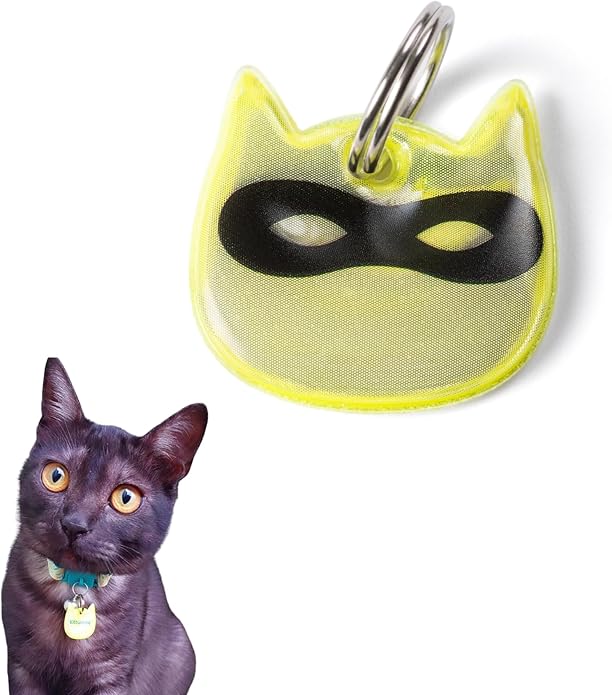 Reflective Cat Charm. Safety Cat Tag. Lightweight, High Visibility, Waterproof. Fits All Reflective Cat Collars. Other Styles Available