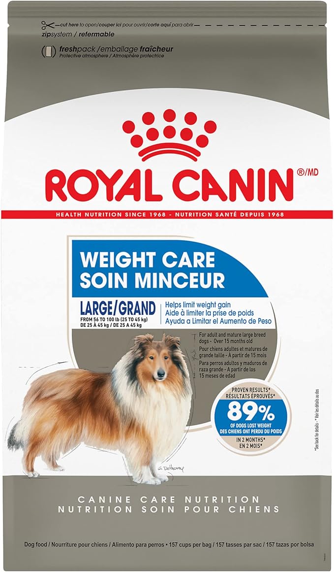 Royal Canin Large Weight Care Adult Dry Dog Food for Large Breeds, 30 lb bag