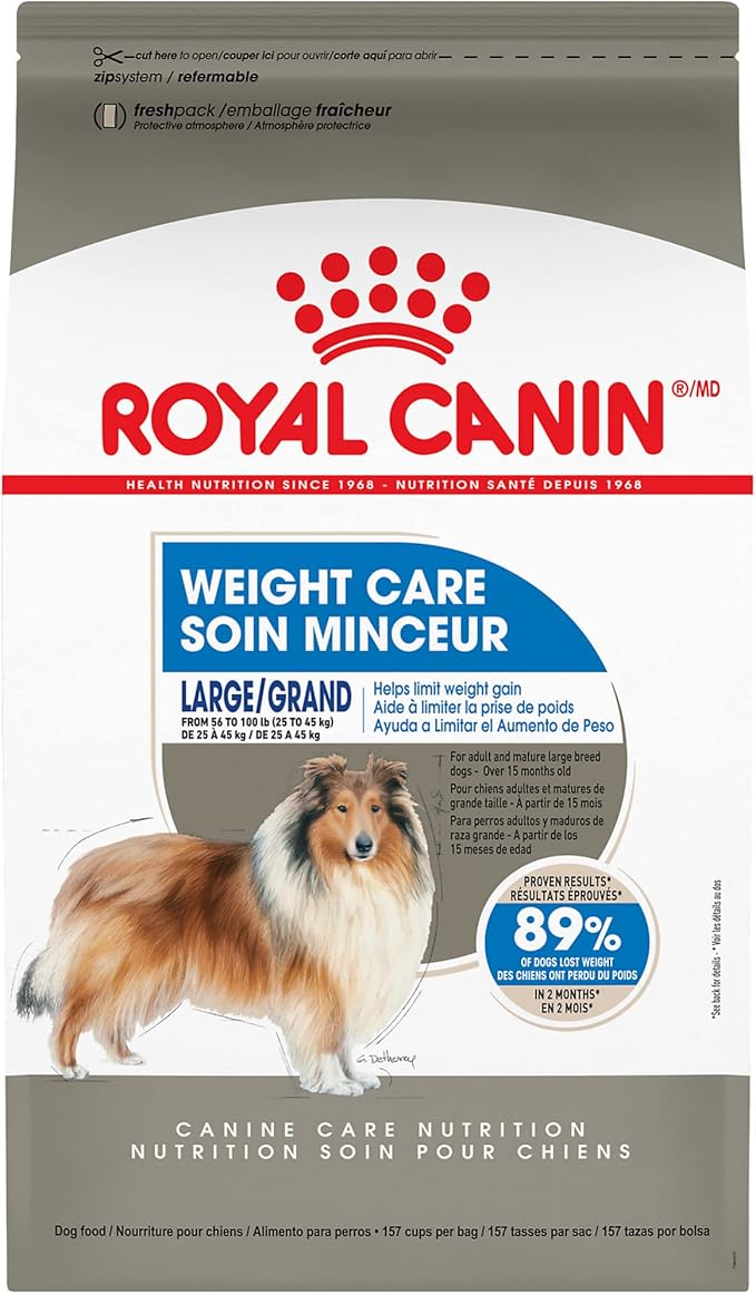 Royal Canin Large Weight Care Adult Dry Dog Food for Large Breeds, 30 lb bag