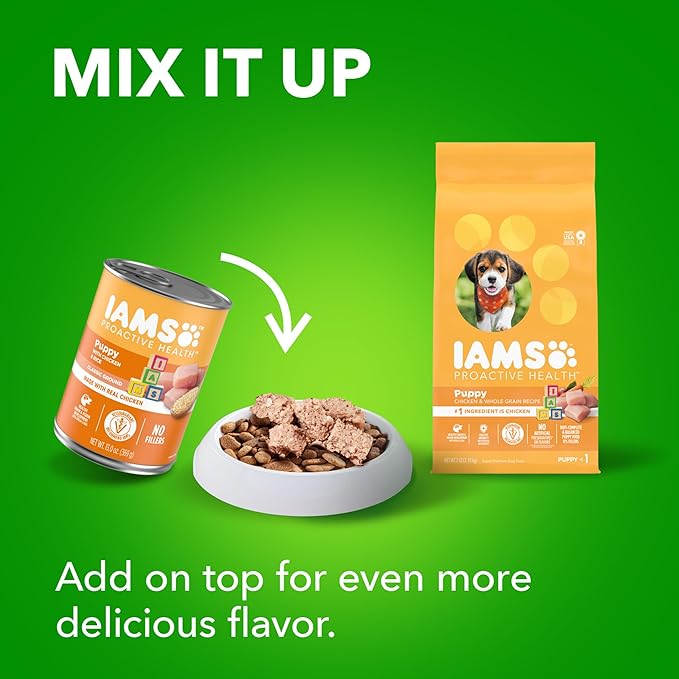 IAMS Smart Puppy Dry Dog Food with Real Chicken, 15 lb. Bag