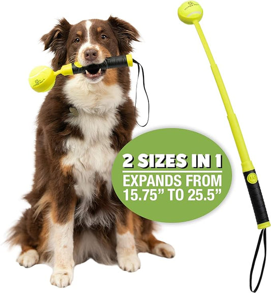 Hyper Pet Dog Ball Thrower Launcher for Dogs 25.5"- Includes 2.5" Tennis Ball for Fetch - for All Breeds