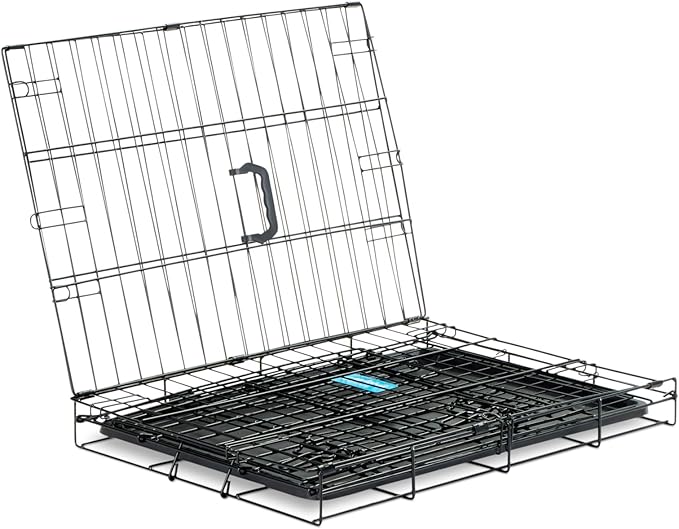 Carlson Pet Products SECURE AND FOLDABLE Single Door Metal Dog Crate, Small, 24.0"L x 18.0"W x 19.0"H