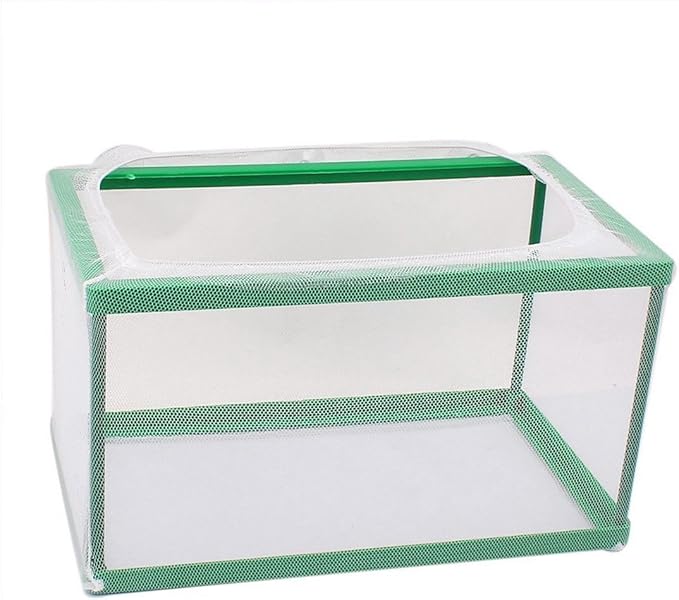 Nylon Mesh Fish Fry Hatchery Breeder Box Separation Net White Green