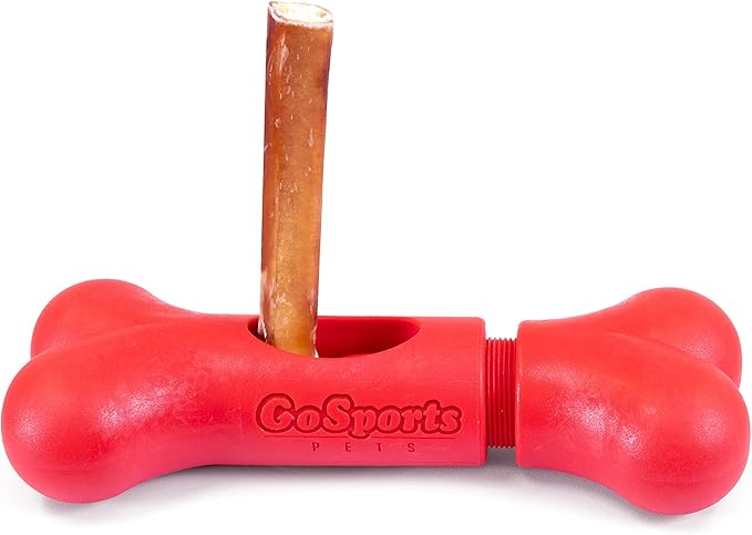 GoSports Chew Champ Bully Stick Holder for Dogs - Securely Holds Bully Sticks to Help Prevent Choking - 6 in or 8 in Size