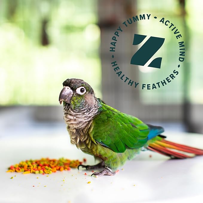 ZuPreem FruitBlend Flavor Pellets Bird Food for Parrots and Conures, 17.5 lb - Daily Blend Made in USA for Caiques, African Greys, Senegals, Amazons, Eclectus, Small Cockatoos