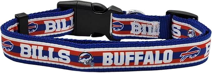 New & Improved Pets First NFL Buffalo Bills Licensed PET Collar, Small - Heavy-Duty, Strong, and Durable New Dog Collar. Available in 32 Football Teams and 4 Sizes