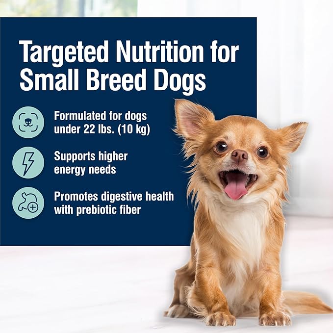 Blue Buffalo True Solutions Small & Mighty Small Breed Adult Dry Dog Food, Supports High Energy Needs, Made in the USA with Natural Ingredients, Chicken, 4-lb. Bag