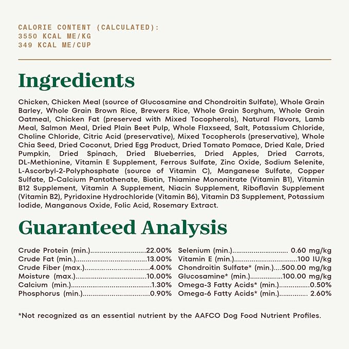 Nutro Ultra Adult Large Breed Dry Dog Food, Chicken, Lamb and Salmon Protein Trio, 24 lb. Bag