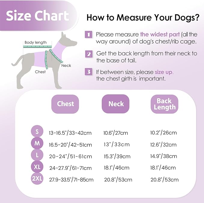 AOFITEE Dog Recovery Suit, Dog Surgical Recovery Suit for Female Dogs Male Dogs, Cozy Dog Onesie for Surgery, Cone E-Collar Alternative, Anti Licking Dog Surgical Shirt with Pee Hole, 2XL