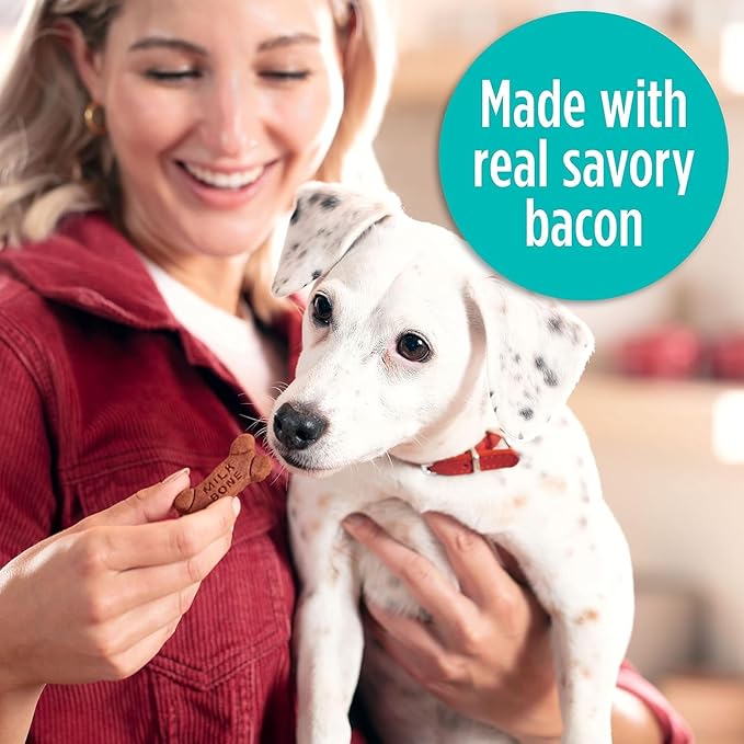 Milk-Bone Soft & Chewy Dog Treats, Bacon Recipe, 25 Ounce, Made with Real Bacon