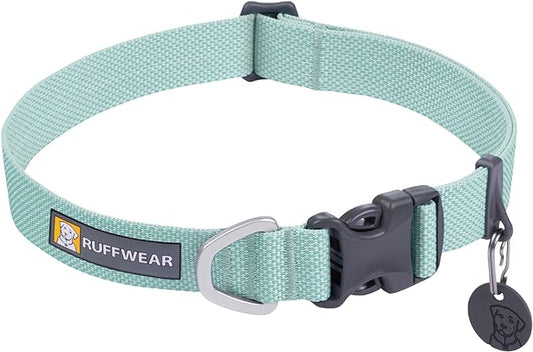 Ruffwear, Hi & Light Dog Collar, Minimal and Ultralight Collar for Everyday Walks and Runs, Sage Green, 20"-26"