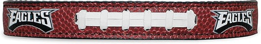 Pets First Tough Leather Pet Collar NFL Philadelphia Eagles Premium Dog Collar, Limited Edition, Size Small. Best & Strongest Heavy-Duty Dog Collar!, Small (12-15"" Long & 0.75"" Wide) (PHL-3081-SM)