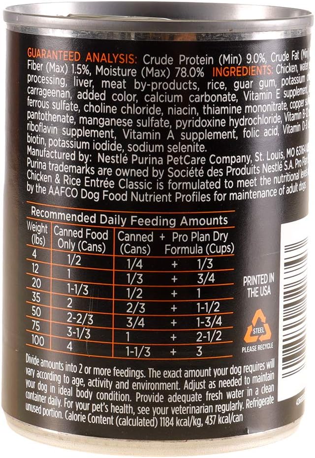 Purina ProPlan Purina Pro Plan Savor Chicken and Rice Canned Dog Food 13oz