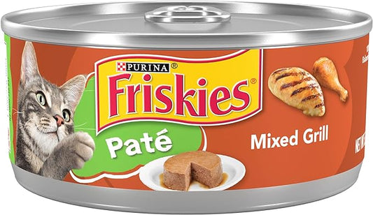 Purina Friskies Wet Cat Food Pate, Pate Mixed Grill - (Pack of 24) 5.5 Oz. Cans