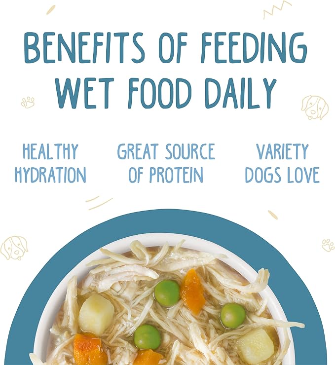 Weruva Classic Dog Food, Grandma's Chicken Soup with Chicken Breast & Veggies, 5.5oz Can (Pack of 24), Blue (4124)
