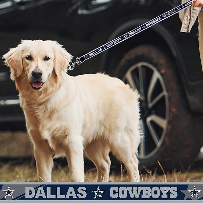 NFL PET Collar Dallas Cowboys Dog Collar, Large Football Team Collar for Dogs & Cats. A Shiny & Colorful Cat Collar & Dog Collar Licensed by The NFL