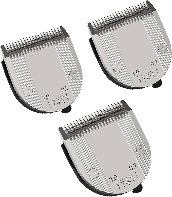 5 in 1 Blades Adjustable Dog Grooming Replacement Blades Compatible with Wahl Animal Clipper Arco, Bravura, Chromado, Creativa, Figura, and Motion Pet, Dog, and Horse (Silver/3PC)