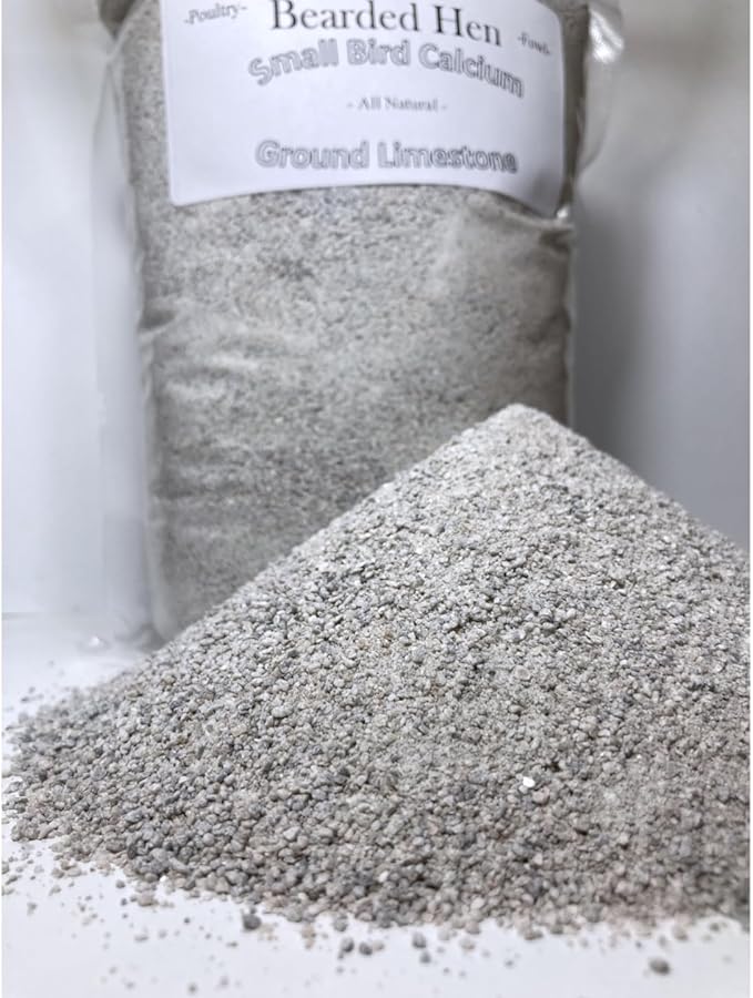 Small Bird Calcium Carbonate - Fine Ground All Natural Limestone - Egg Strength - Pullet, Quail, Pigeon, Parakeet (6 Pound)