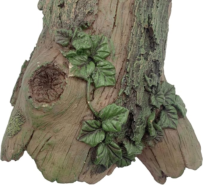 Resin Reptiles Hollow Tree Trunk Habitat Decor Reptile Log Hides Caves Bearded Dragon Hideout Cave Bark Habitats Decoration Gecko Hut for Lizard Chameleon Crested Gecko Snake Spider (3Pcs)