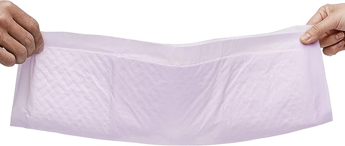 Amazon Basics Cat Pad Refills for Litter Box, Fresh Scent - Pack of 80, White/Purple