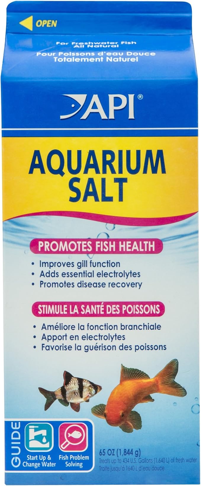API Aquarium Care Essentials Bundle | API AQUARIUM SALT Freshwater Aquarium Salt (67-Ounce Box) + API QUICK START Freshwater and Saltwater Aquarium Nitrifying Bacteria (16-Ounce Bottle)