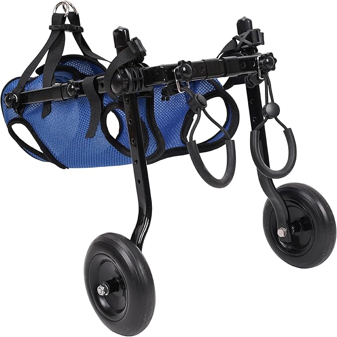 Dog Wheelchair Van. Dog Wheelchair Trolley for rears, Adjustable Dog Wheelchair Trolley for rears, Dog Leg Support and Hip Support for Disabled and Injured Small Dogs