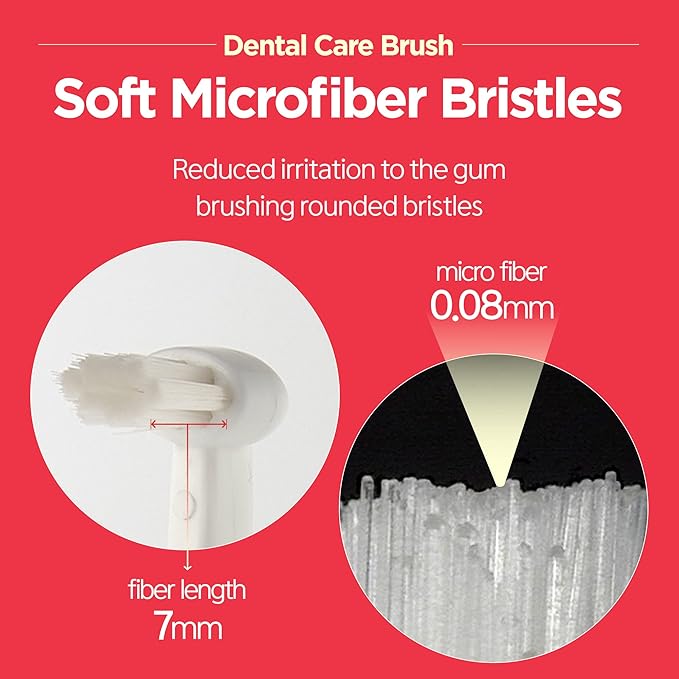 Dental Care Brush (Soft Bristles) - Toothbrush for Cat and Small Dog with Horizontal Head & Easy Grip Handle (5)