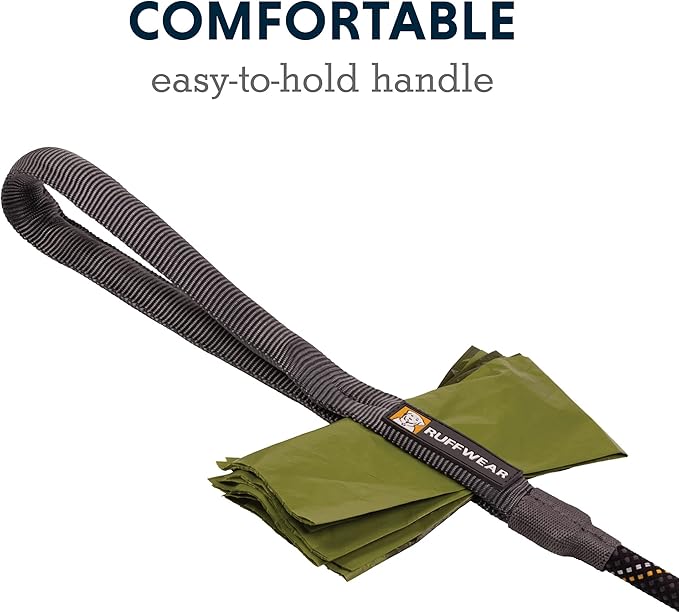 Ruffwear, Just-a-Cinch Dog Leash, 2-in-1 Lead Collar Combination, Obsidian Black