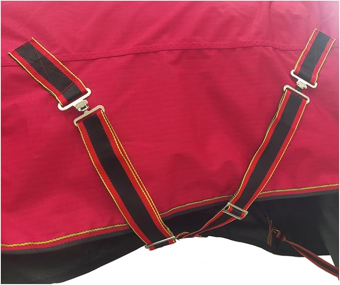 600Denier Waterproof and Breathable Horse Sheet Rip-Stop Turnout Rain Sheet Horse Blanket with Removable Leg Straps