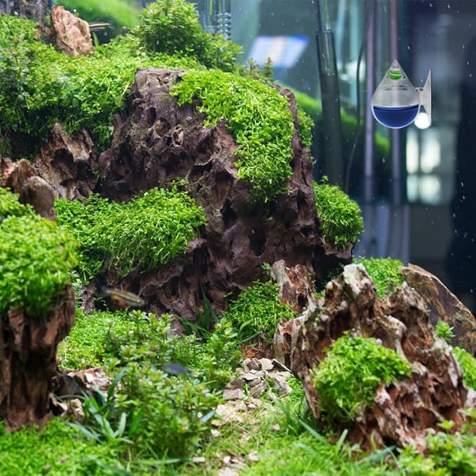 MiOYOOW CO2 Drop Checker, Aquarium CO2 Monitor CO2 Detector Without Solution for Aquarium Planted Tank, Easy to Observe and Judge Results
