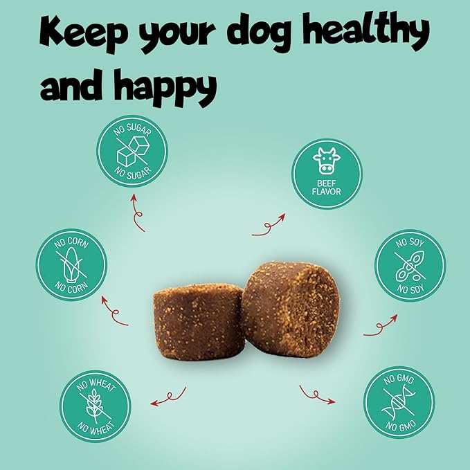 Probiotics for dogs - Probiotic chews for dogs - gut health for dogs - probiotico para perro - digestive enzymes for dogs - dog probiotics - dog health supplies - dog gut health