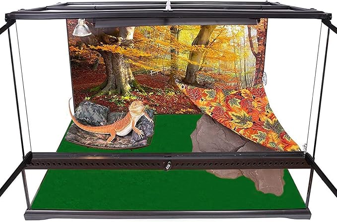 48" x 18" Reptile Carpet, Terrarium Liner Bedding Reptile Substrate Sand Mat for Cage Lizard Bearded Dragon Gecko Snake Tortoise