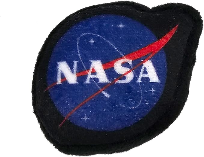 BEST PLUSH CAT TOYS - NASA Complete Set of 3 Cat Toys filled with Fresh Catnip. Includes: 1 Astronaut Shaped Toy, 1 Rocketship Toy with Feathers, & 1 Planet Shaped Toy. Beautiful NASA LOGOS