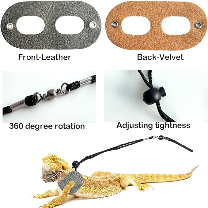 Lizard Backpack Travel Carrier,Bearded Dragon Travel Backpack with Harness and Leash Set,Space Capsule Clear Bubble Window Astronaut Reptile Carrier Backpack, Airline Approved