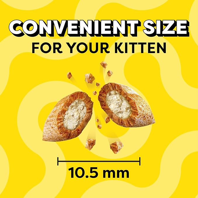 Temptations Kitten Treats, Chicken & Dairy, Crunchy and Soft Treat, 6.3 oz. (Pack of 10)