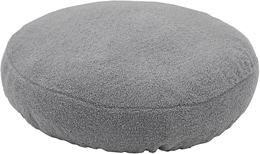 Round Dog Bed Cover Replacement Washable Elastic Light Grey 27 to 28 inch