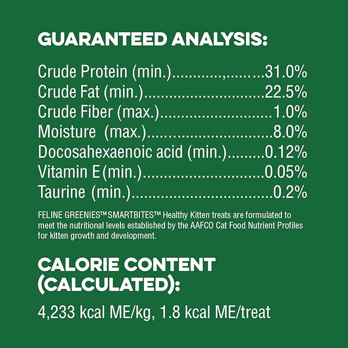 Greenies Feline Smartbites Healthy Kitten Treats, Chicken Flavor, 2.1 Oz Pack