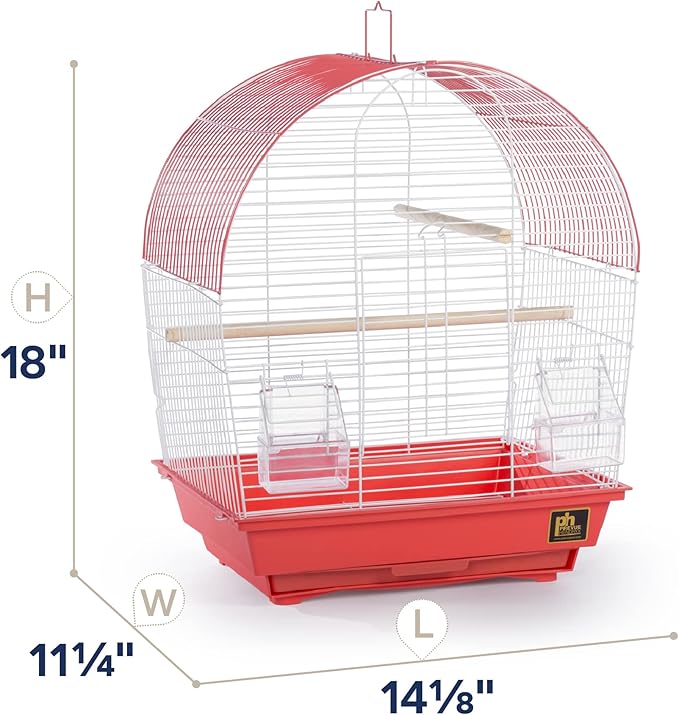 Prevue Pet Products South Beach Dome Top Bird Cage, Coral (SP50100)