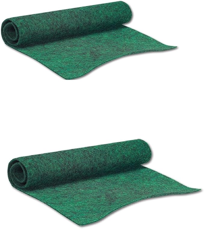 (2 Pack) Zilla Reptile Terrarium Bedding Substrate Liner, Green, 40 Breeder/50Gallon